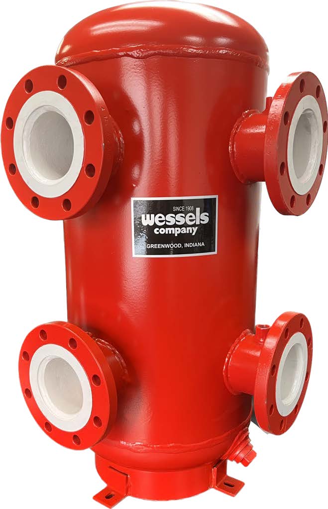 Wessels' newest product is the all-in-one multi-purpose tank. This all-in-one tank can be used as a primary/secondary hydraulic separator, air and dirt eliminator, and buffer storage for either hot or chilled water systems.
westank.com/press-release-…