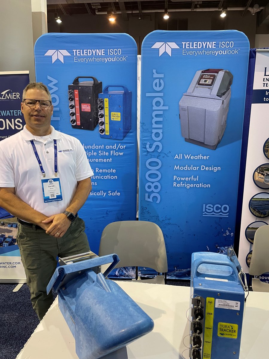 TeledyneIsco's tweet image. Stop by and say Hi to Darrell Kuta at the Georgia Annual Water Professionals event in beautiful Savannah, Georgia this week where he is showcasing the LaserFlow and DuraTracker! #Water #DuraTracker #LaserFlow