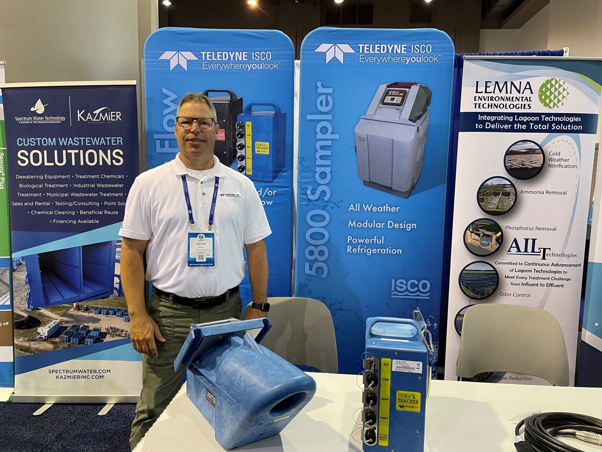 TeledyneIsco's tweet image. Stop by and say Hi to Darrell Kuta at the Georgia Annual Water Professionals event in beautiful Savannah, Georgia this week where he is showcasing the LaserFlow and DuraTracker! #Water #DuraTracker #LaserFlow