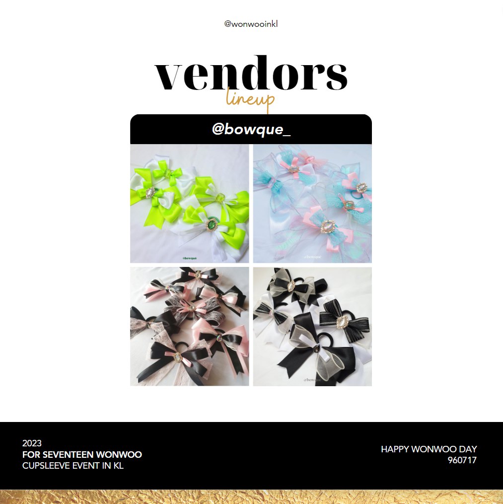 ourcheonsajh's tweet photo. 🖤Our vendor list for event

Dont forget to come and take a look at our vendor. 

@bowque_ @eumerch_ @calistacharms @02studioz 
@sujibeem  

See more detail on👇🏻
#everyonewooinKL https://t.co/Qcb2Gx9GLI