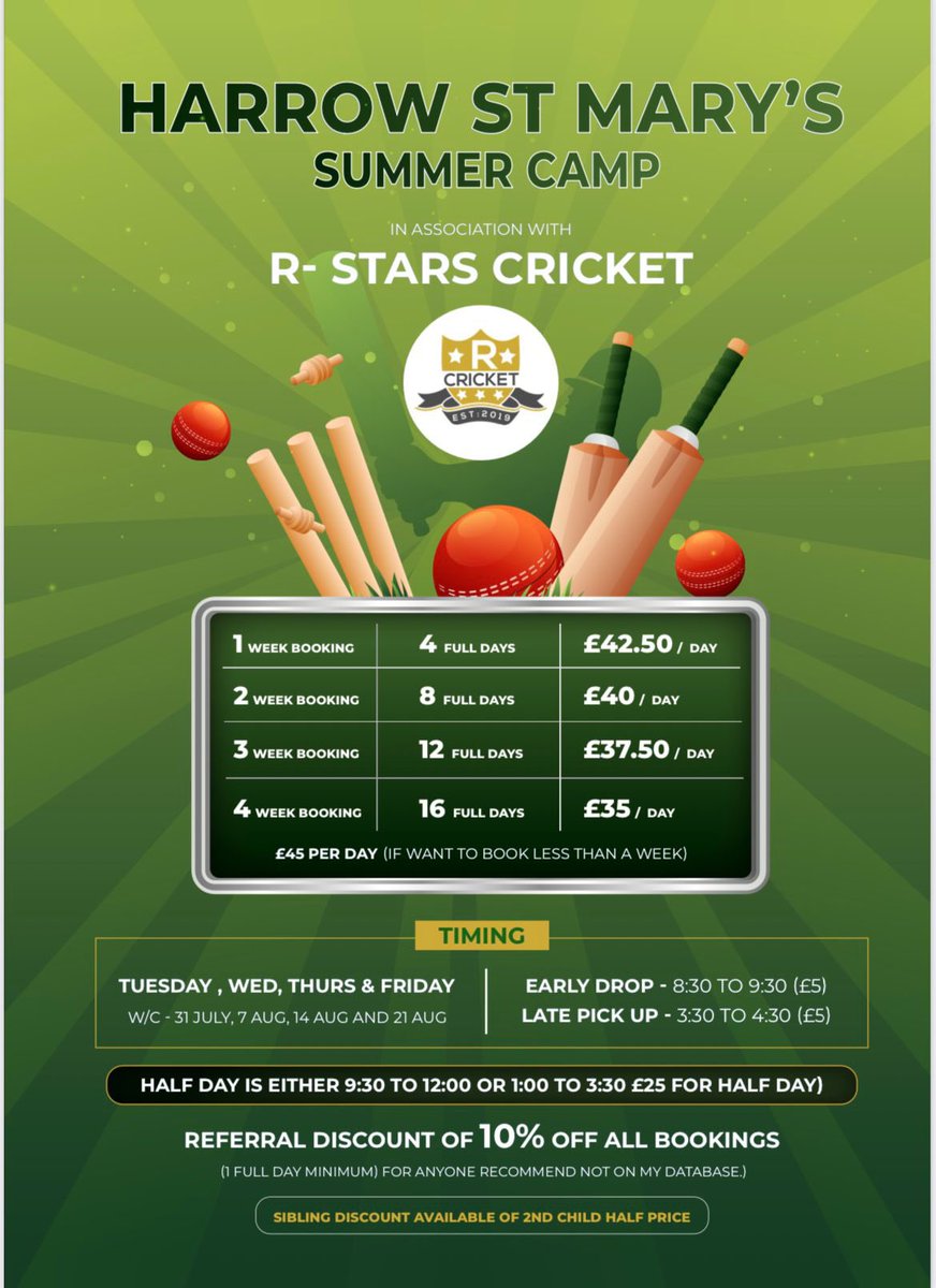 Harrow St Mary's Cricket Club tweet media