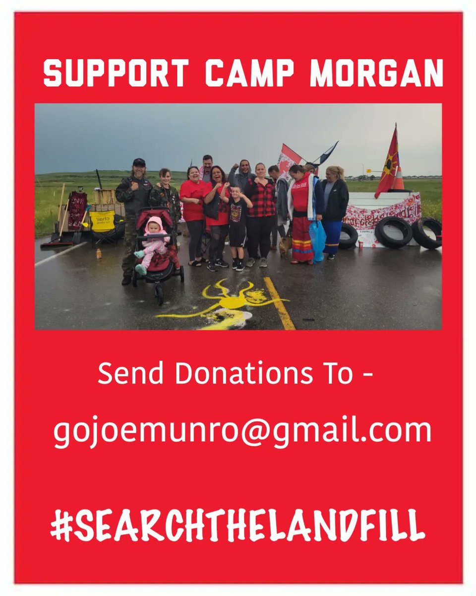 Donations for Camp Morgan can be sent to gojoemunro@gmail.com please share and help if you are able to. #SearchTheLandfill