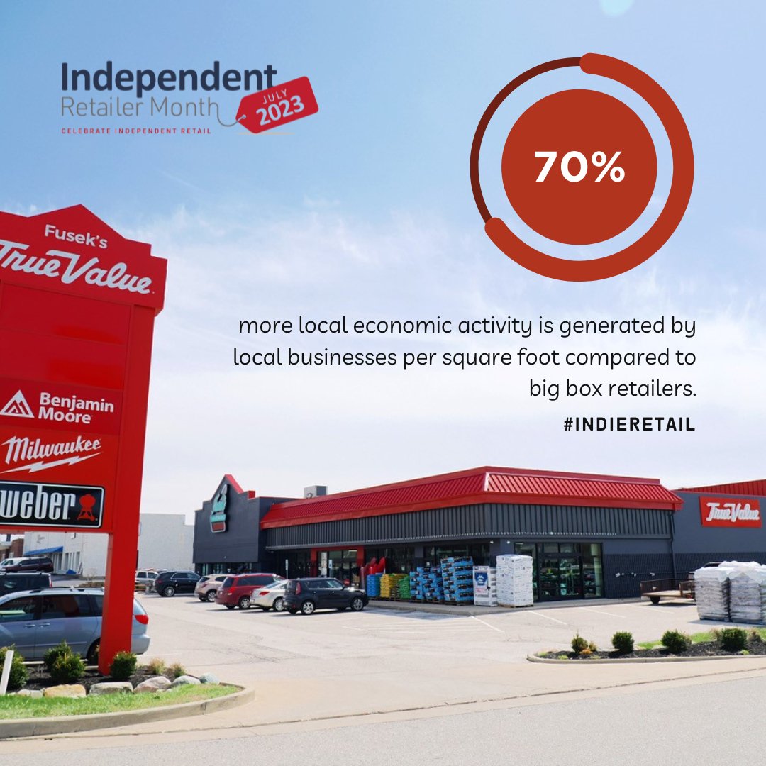 Did you know that Local businesses generate 70% more local economic activity per square foot than big box retailers? 📢 #indieretail

We've been locally owned and operated since opening in 2004! Come and experience for yourself the difference "local" makes! 

#FindItAtFuseks 🛠️
