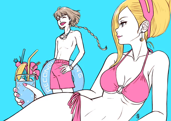 #海の日なので水着美女に囲まれたい 夏はgレコ!