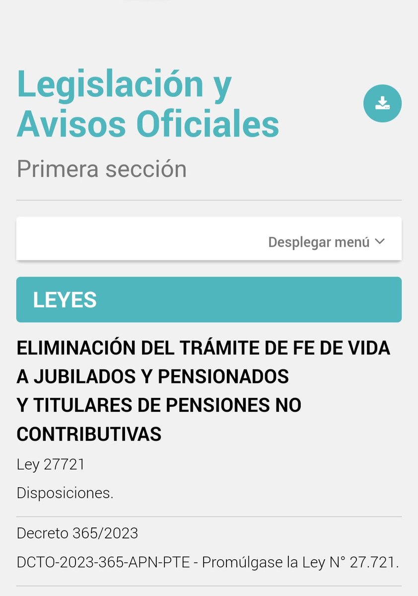 passomarcela's tweet photo. Se promulgó la eliminación del trámite de fe de vida a jubilad@s, pensionad@s y titulares de pensiones no contributivas.
Soy autora de uno de los proyectos que dio nacimiento a esta ley.
Sigamos construyendo entre todos y todas una Patria cada día  más justa e igualitaria. ❤️🇦🇷 https://t.co/TmxA0Dfs9b