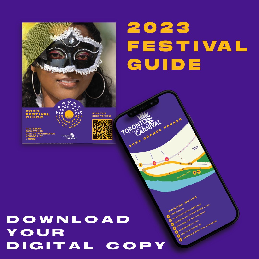 Everything you need to know for Carnival Season is easily accessible in our 2023 Festival Guide!
🗓️ ☀️
Download yours here ✨
issuu.com/torontocarniva…
___________________________
#TorontoCarnival #TOcarnival #DiversityandCultureLiveHere  #GoToCarnival #igToronto #Toronto