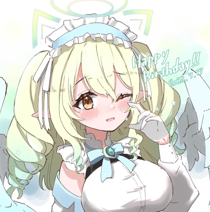 にゃにゃせ誕生日おめでとう〜!! 力強い歌声とか面白いところ、可愛い一面もあって好き  #七瀬絵