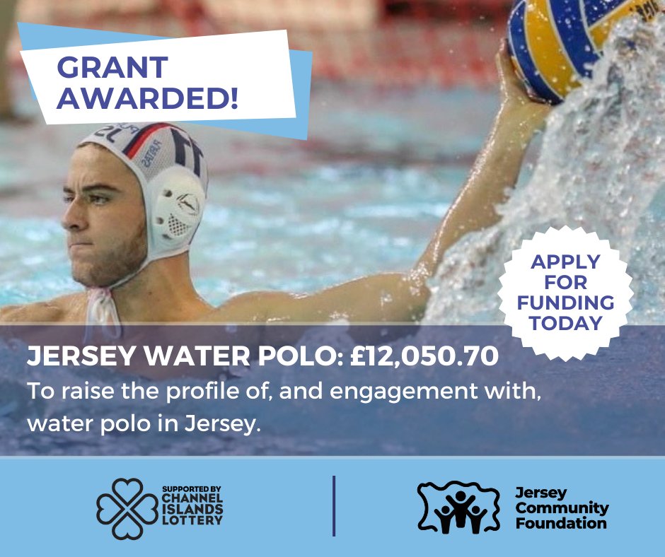 We've awarded £12,050.70 to Jersey Water Polo Association. The aim of the funding is to help raise the profile of, and engagement with, water polo in #JerseyCI. APPLY for our next round of CI Lottery funding by 29.09.23: jerseycommunityfoundation.org/applying-for-f… #communityfoundation