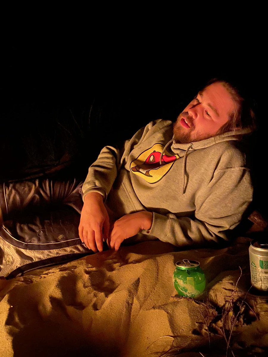 Went camping over the weekend and Derek found a FUCKING SWORD!