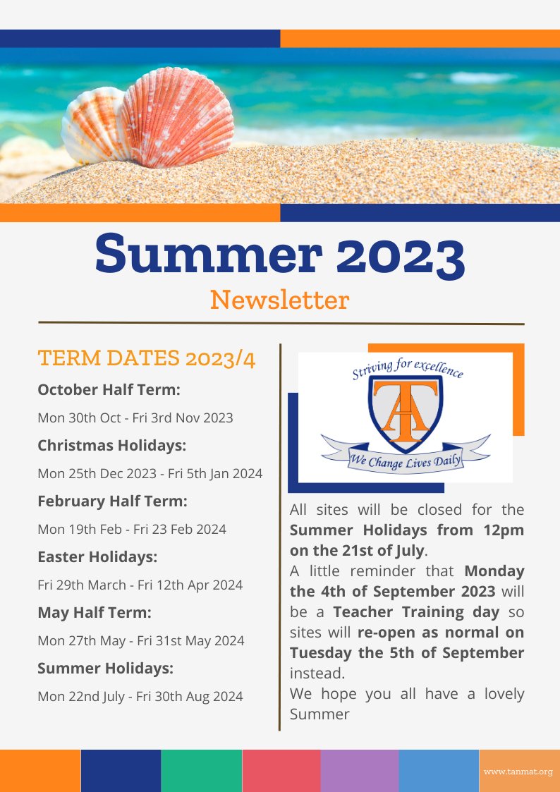 SolutionsNCL's tweet image. As the school year comes to an end, we have had many experiences and created great memories with staff, learners parents, and carers.
Read through the final #newsletter of the year to see how this last term has turned out and what exciting things await us come September!