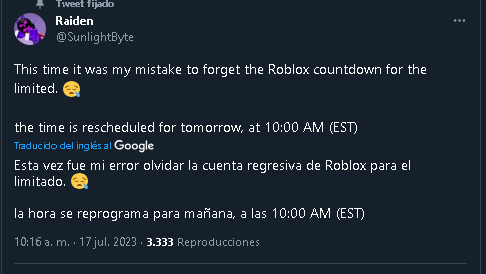 Roblox Events Leaks🥏 on X: 🆓 Free Limited UGC HOJE às 22:55-23:00 BRT  (9:55-10 PM EST) um novo cabelo será disponibilizado DE GRAÇA. Não sabemos  quanto de estoque terá. 5 MINUTOS!!! Link: #