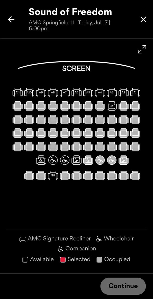 iamjeremyoliver's tweet photo. @RealMattCouch Dude! We’re getting the best concert seats from now on!
Also looks like there the best seats available for sound of freedom! #ourwatch https://t.co/Og4oP2CTDb