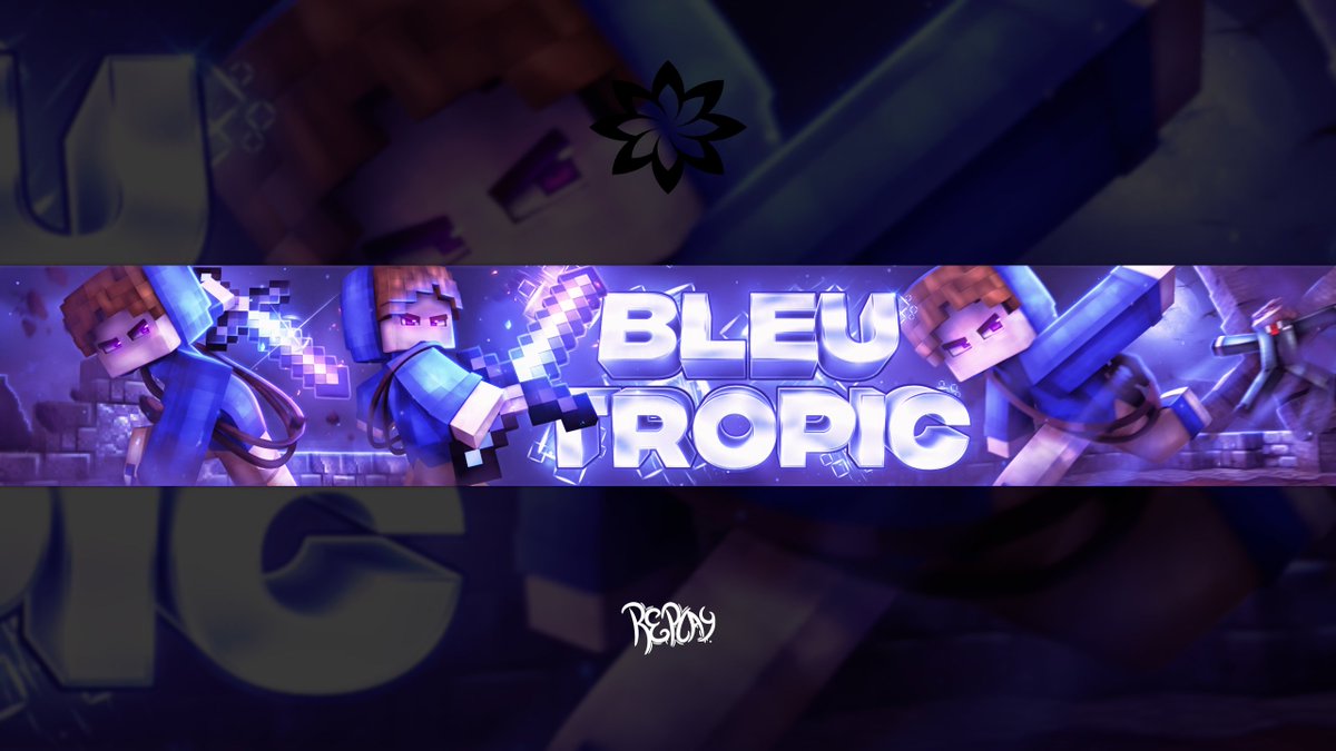 ⤜ Minecraft Banner for @bleutropic_yt !🍀 It costs $0.00 to RT & Support an artist❤️ Speedart: youtube.com/watch?v=mh1YUw…