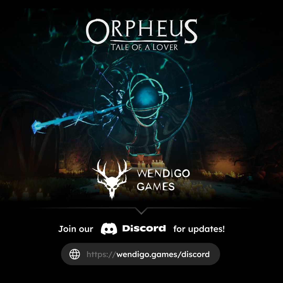 wendigo_games's tweet photo. Join our Discord server to stay updated on the upcoming Orpheus: Tale of a Lover and communicate with the developers!
https://t.co/kFKW4EAQHp
#OrpheusTaleOfALover #indiedev #indiegames https://t.co/48HvH0IZTp