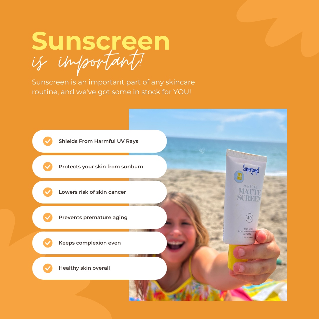 SewallsPointRx's tweet photo. Don't forget to wear your sunscreen - we have some in stock for YOU! ☀️ 🧴

#sprx #feelgoodeveryday #PharmLocal #BreakFreeOfChains https://t.co/2pJtZO2l5v