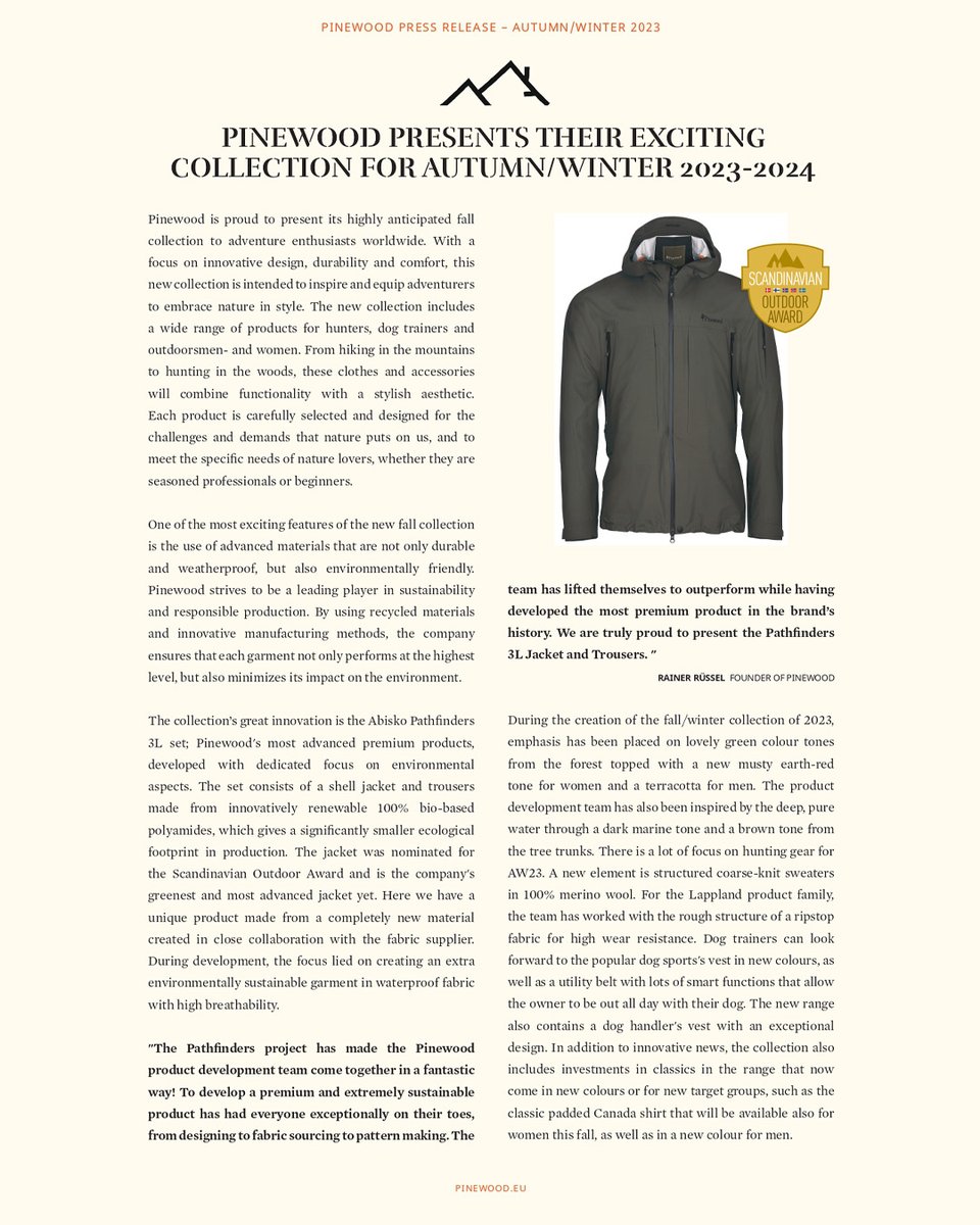 ArtemisOutdoor1's tweet photo. Pinewood presents its exciting new collection for the Autumn/Winter 2023 period! Keep an eye out for the entire product range coming soon.

#artemisoutdoorsuk #pinewood #pinewoodclothing #clothing #winter #autumn #winterclothing #autumnclothing #new #2023 #newrange #clothingrange https://t.co/vRwQTMtxIQ
