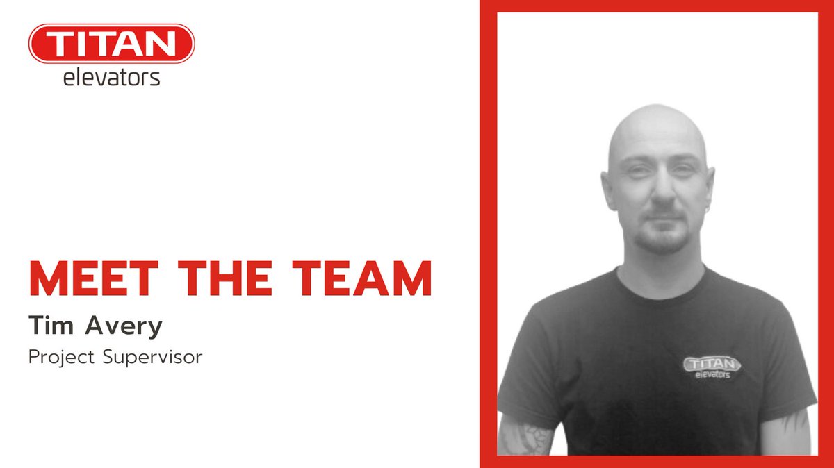 On this week's Meet the Team we have Project Supervisor Tim  👷‍♂️

#titanelevators
#meettheteam
#projectsupervisor