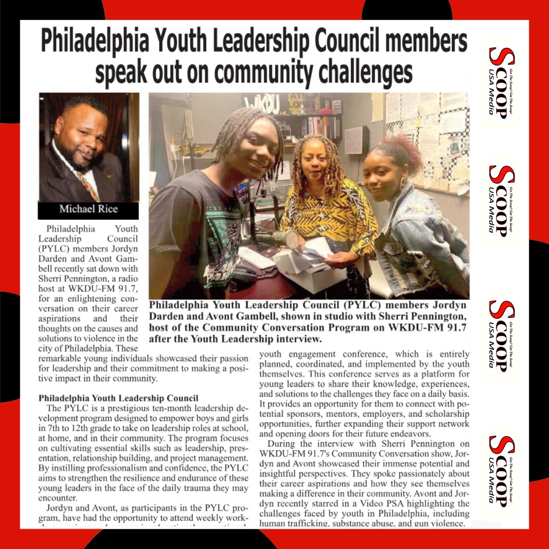 ScoopusaM's tweet image. Read: scoopusa-pa.newsmemory.com/?publink=191c2…
.
.
.
.
.
#PYLC #blackmedia #localnews #community #scoop #news #africanamericans #philadelphia #scoopusamedia #philly #scoopusa #subscribe