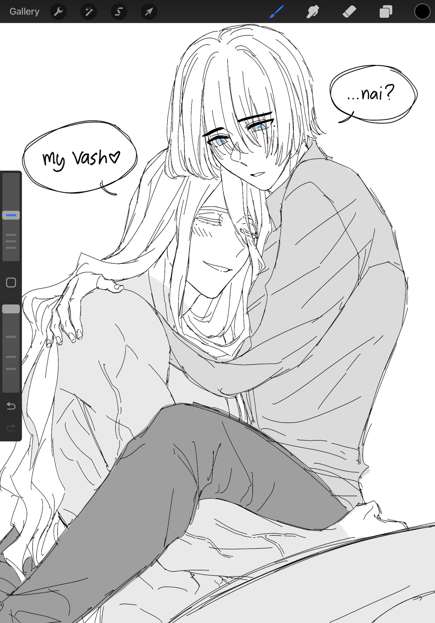 ♡pichu♡ on Twitter "i spent my 1hr break time to draw longhaired