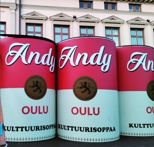 sakriviklund's tweet photo. Andy Warhol &amp; Andy McCoy Exhibition in Oulu, Finland this summer.  https://t.co/V3bsygE90R @andy_mccoy_official  #hanoirocks @andywarhol_archive #art #exhibition #oulu #oulu2026 #pop #rock #velvetunderground https://t.co/RqauCpIpr9