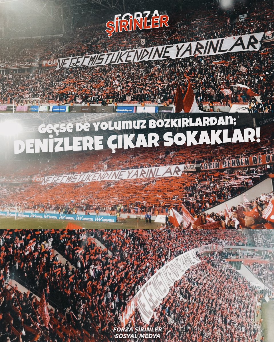 GEÇSE DE YOLUMUZ BOZKIRLARDAN;
DENİZLERE ÇIKAR SOKAKLAR! 

#Samsunspor #ForzaŞirinler