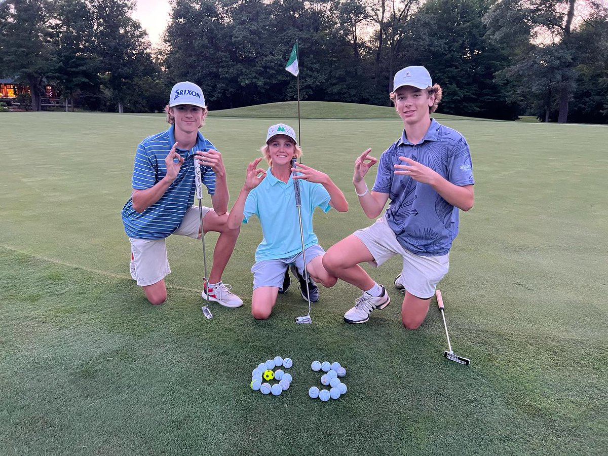 maddensresort's tweet photo. 3 Boys. 4 Courses. 12 Hours. 63 Holes. 

Jack, Drew, and Roman played all 63 holes on Pine Beach East, Pine Beach West, The Social 9, and The Classic this weekend--way to go! https://t.co/BkVJyVgqsL