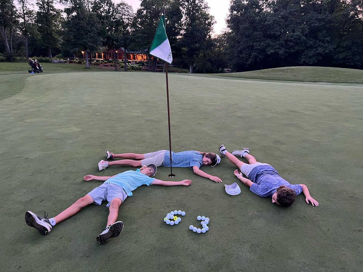 maddensresort's tweet photo. 3 Boys. 4 Courses. 12 Hours. 63 Holes. 

Jack, Drew, and Roman played all 63 holes on Pine Beach East, Pine Beach West, The Social 9, and The Classic this weekend--way to go! https://t.co/BkVJyVgqsL