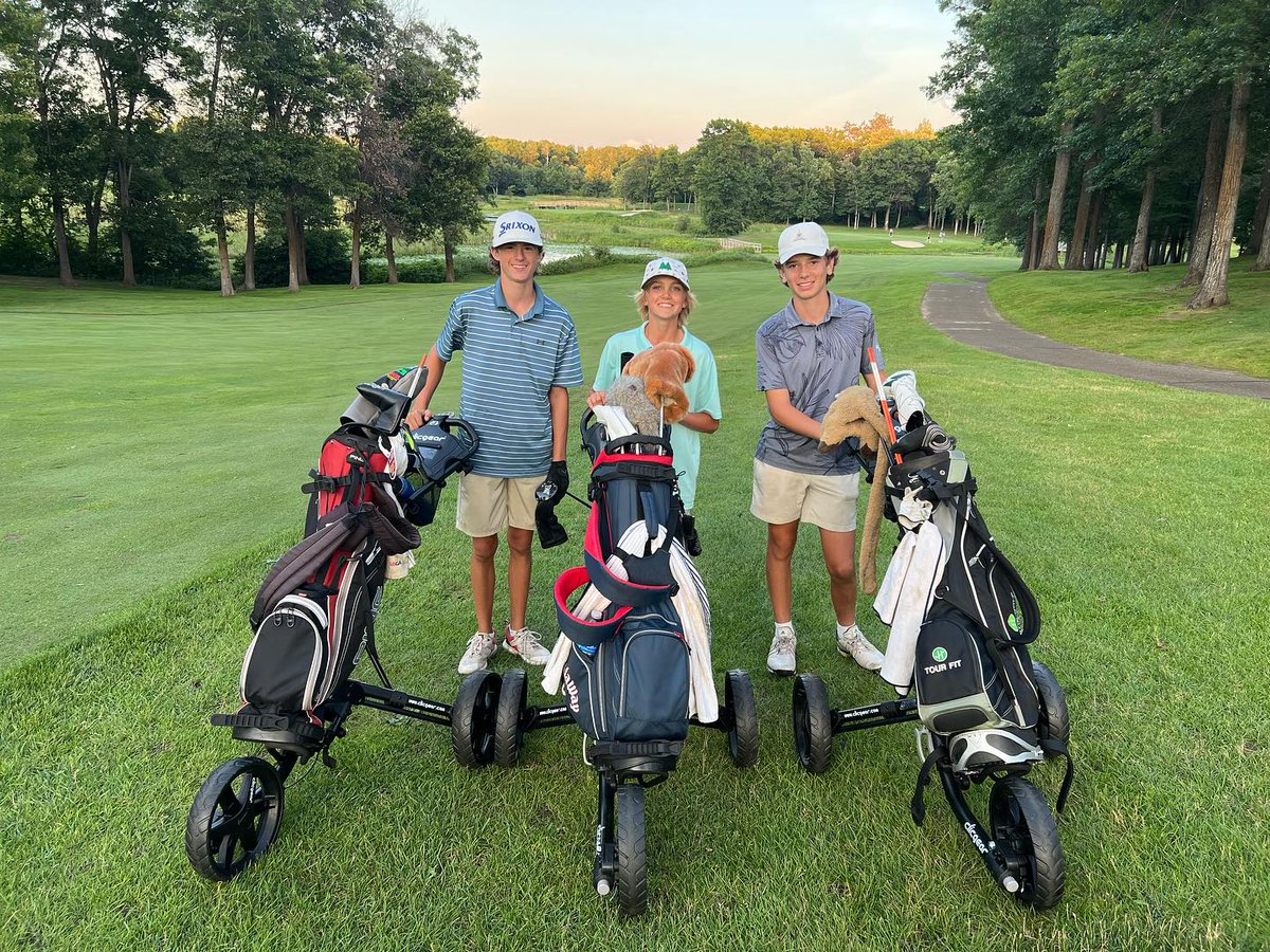 maddensresort's tweet photo. 3 Boys. 4 Courses. 12 Hours. 63 Holes. 

Jack, Drew, and Roman played all 63 holes on Pine Beach East, Pine Beach West, The Social 9, and The Classic this weekend--way to go! https://t.co/BkVJyVgqsL