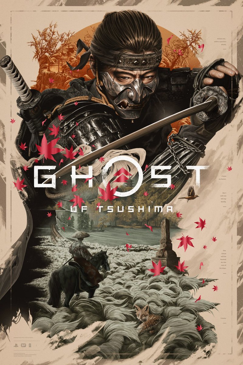jakekontou's tweet photo. Happy anniversary #GhostofTsushima @SuckerPunchProd 👹 https://t.co/peB9FoCZl0