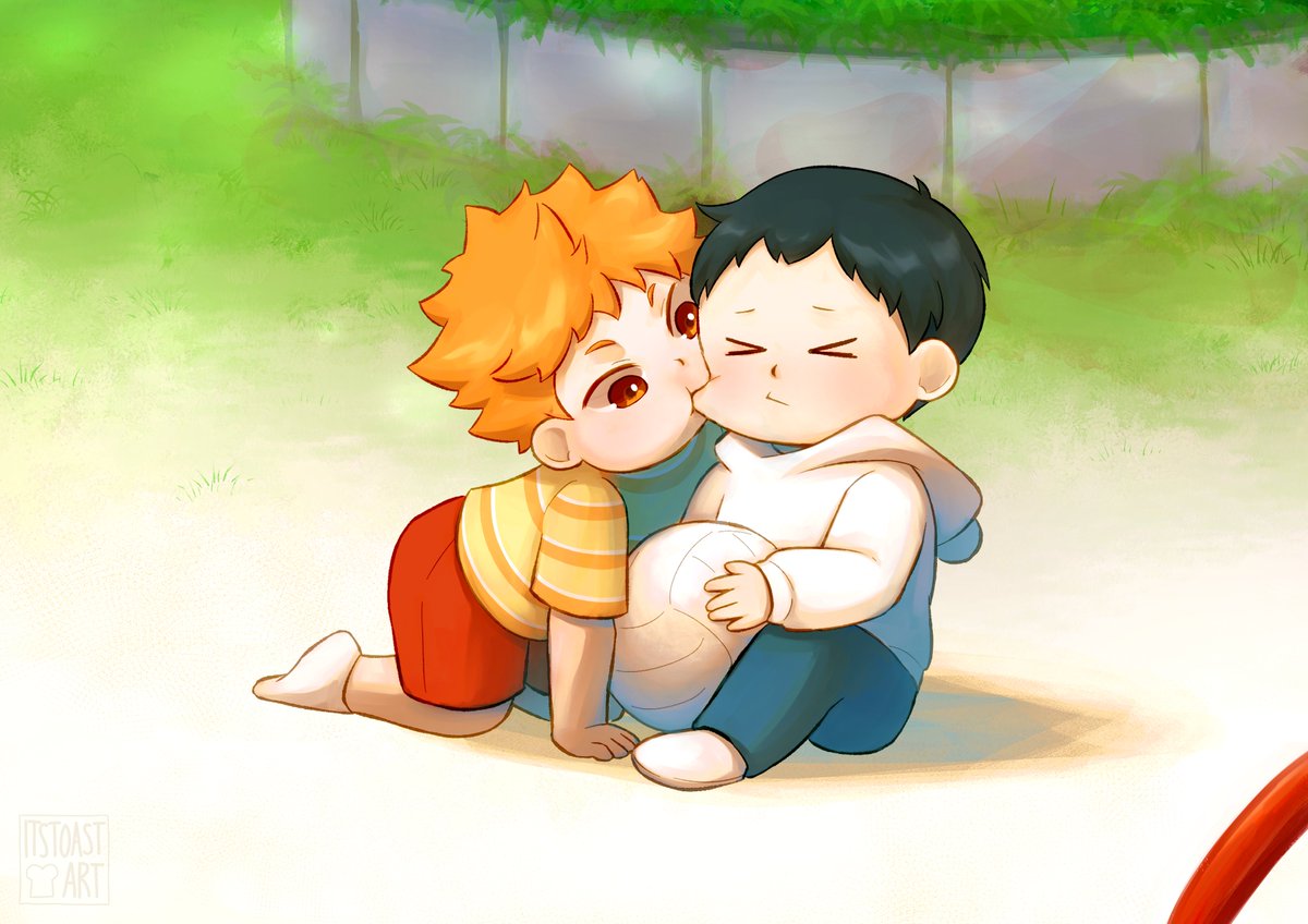oreocorio's tweet photo. chomp #haikyuu #kagehina https://t.co/mndt7Y0rag