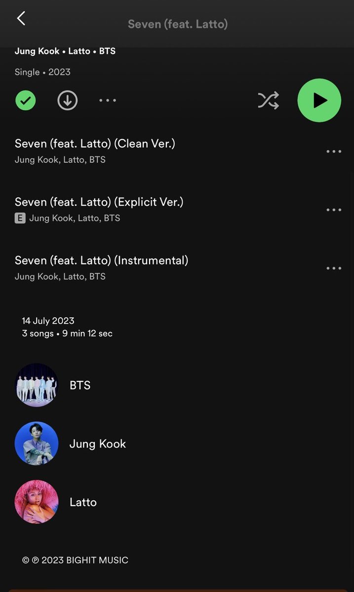 ffllllhj's tweet photo. Leech and unfair BIGHIT adding BTS to Jungkook’s songs credits and stealing his rights always. 
UNTAG BTS FROM SEVEN
BIGHIT RESPECT JUNGKOOK
.@Spotify 
@SpotifyCares
@GeffenRecords 
@scooterbraun 
@Latto 
@BIGHIT_MUSIC 
@bts_bighit 
@HYBEOFFICIALtwt https://t.co/yBmssFyFph