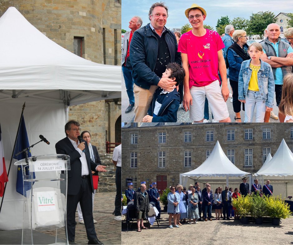 GroupeUCD35's tweet photo. #14juillet2023 #FeteNationale #Illeetvilaine
Les élus du @GroupeUCD35 dans leur canton pour les cérémonies et festivités du 14 juillet 2023 👇
@SaintMaloVille @Villededinard #Vitré @CorpsNuds35 #Bazougeslapérouse #MaenRoch #Janzé @MiniacMorvan https://t.co/wtq6YjMBuy