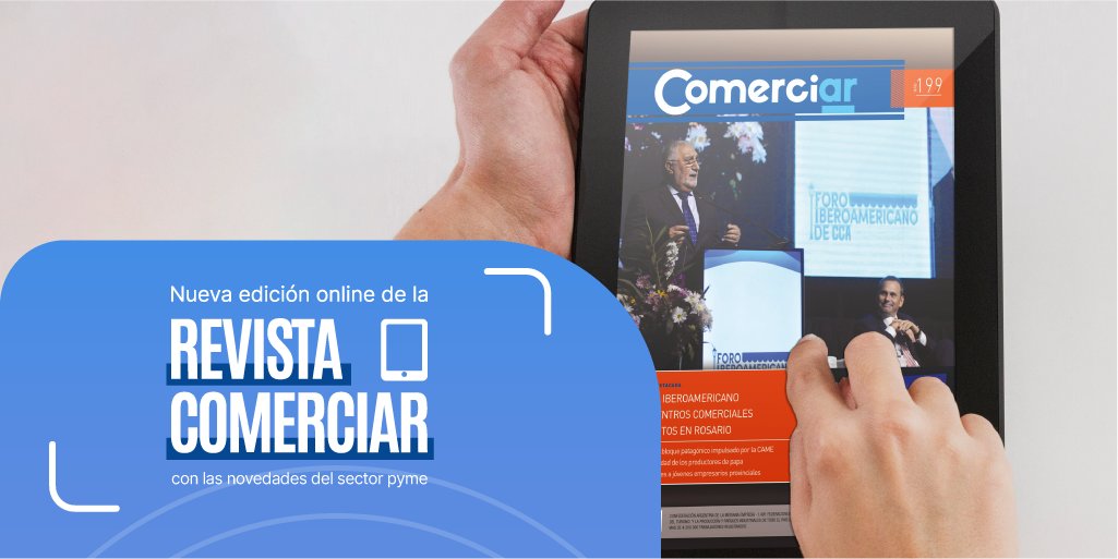 redcame's tweet image. DESCUBRÍ EL ÚLTIMO NÚMERO DE LA REVISTA COMERCIAR 📲 

En la edición del mes de junio encontrarás información sobre el Foro de Centros Comerciales Abiertos en #Rosario y todo sobre el avance hacia el Bloque Patagónico para impulsar el desarrollo definitivo de la región.

Toda la…