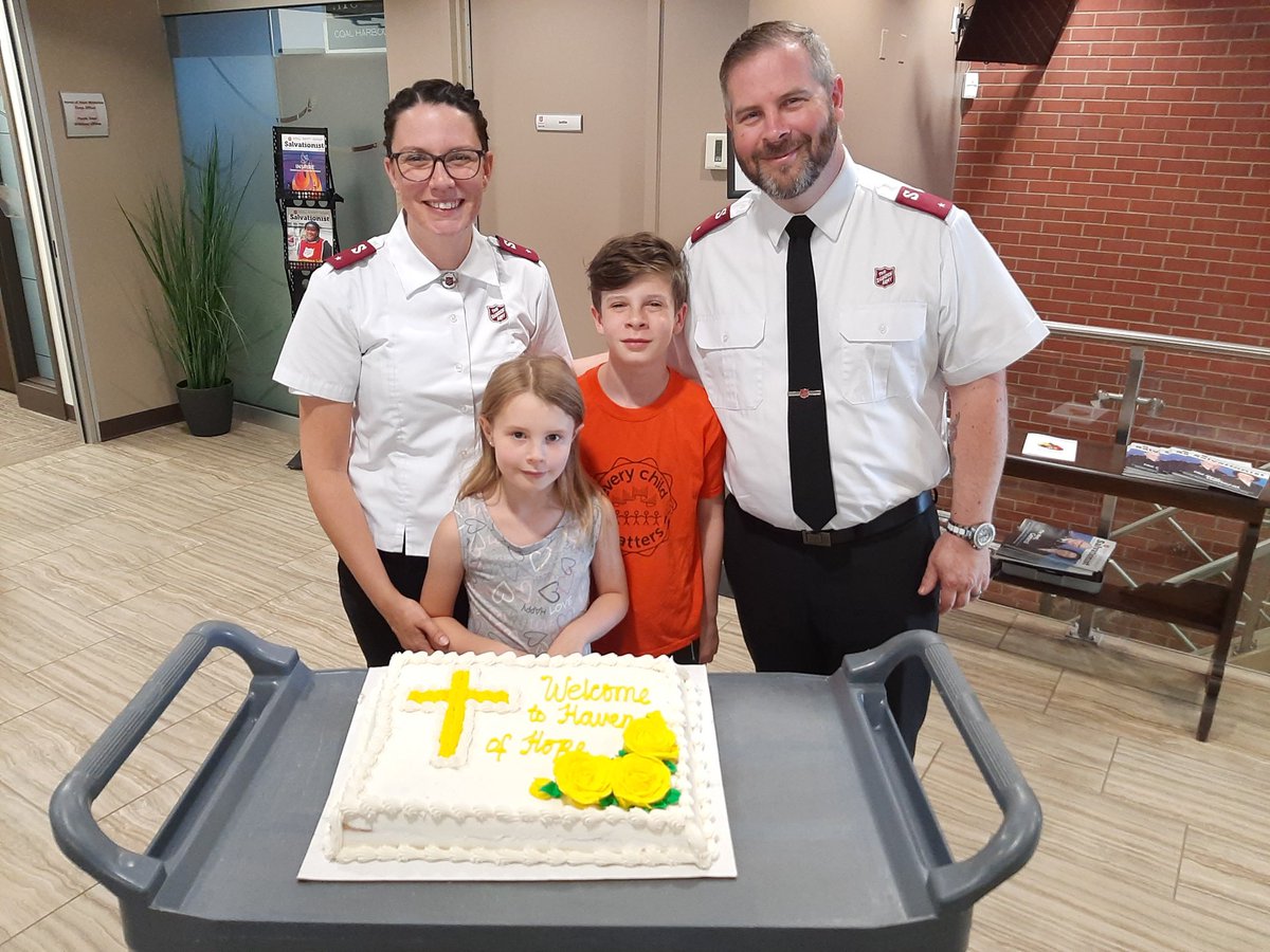 We are  excited to welcome Lieutenants Tim & Kerrin Fraser (& Jordan & Emily!) to the Ministry Team of The  Salvation Army in Regina!  #GivingHopeToday
