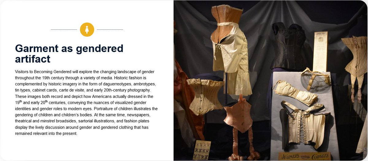 Harry B. Bronson (@harrybbronson) on Twitter photo Yesterday, I visited the "Becoming Gendered:
Garment as Gender Artifact" exhibit at the <a href="/GCVMuseum/">Genesee Country Village & Museum</a>. It's a fantastic exhibit with so much history to explore and is on display through October 2024. If you get the chance, I recommend a visit!
More info: gcv.org/becoming-gende… Yesterday, I visited the "Becoming Gendered:
Garment as Gender Artifact" exhibit at the <a href="/GCVMuseum/">Genesee Country Village & Museum</a>. It's a fantastic exhibit with so much history to explore and is on display through October 2024. If you get the chance, I recommend a visit!
More info: gcv.org/becoming-gende…