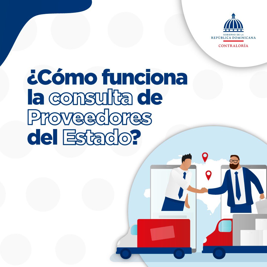 ContraloriaRD's tweet photo. Recuerda que la consulta le permite a todos los proveedores del Estado conocer el estatus de sus Certificaciones de Contratos, o de sus órdenes de pago.
#ContraloriaRD #CGR https://t.co/qo6olakXkR