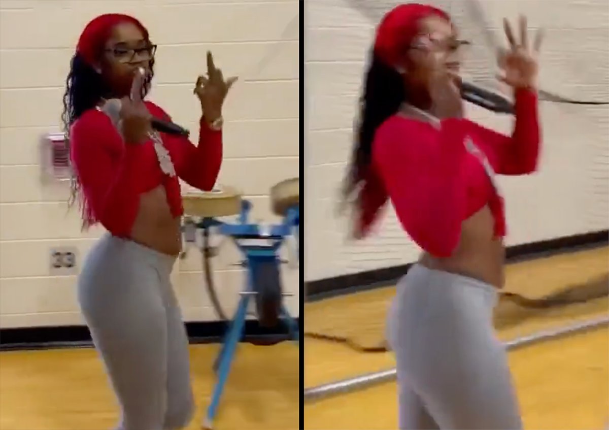 Parents Want H.S. Principal FIRED For Allowing Sexxy Red To Perform For KIDS (Throwing Gang Signs &amp; Rapping About B**ty Holes) #SexxyRed #stlouis #HighSchool 
mediatakeout.com/st-louis-schoo…