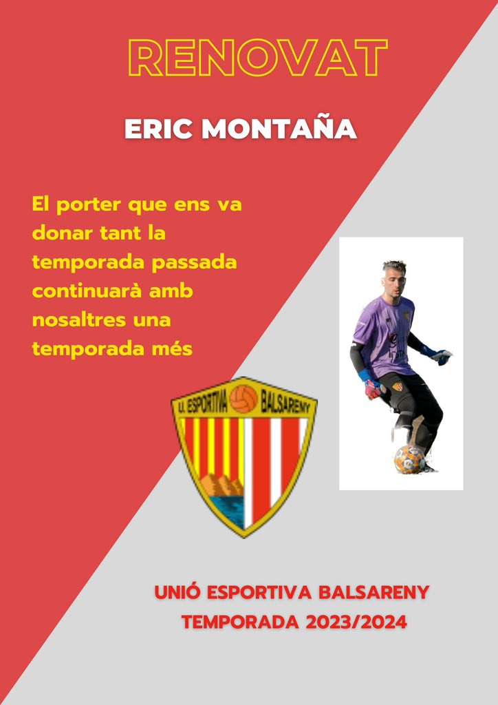UEBalsareny (@uebalsareny) on Twitter photo Quina temporada ens va regalar l’Eric la temporada passada. Quina sort tenir-lo a l’equip. Quina temporada ens va regalar l’Eric la temporada passada. Quina sort tenir-lo a l’equip.
