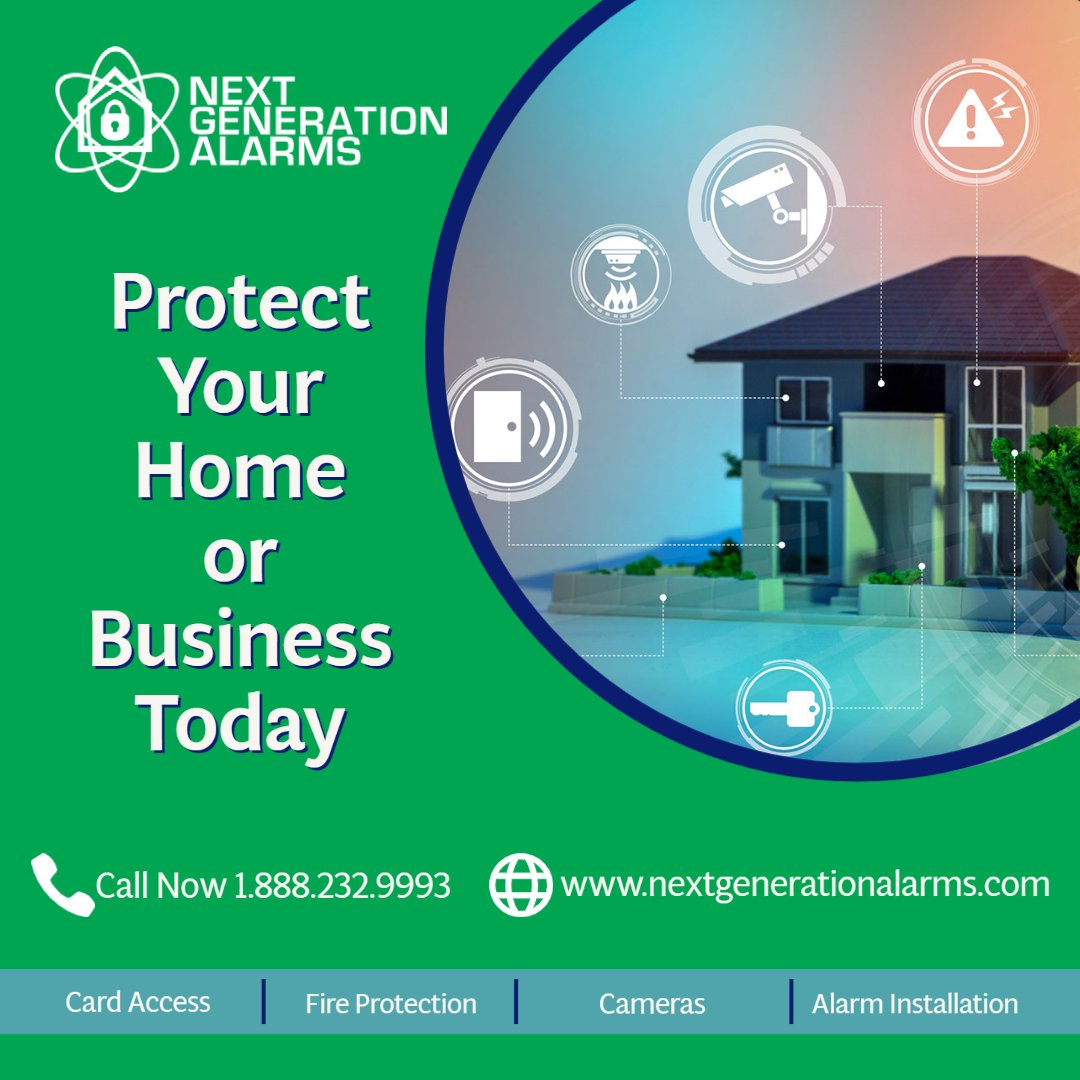 NextGenAlarms's tweet photo. Next Generation Alarms is here to help you with all your security needs. Contact us today!  1.888.232.9993 https://t.co/Afs7cyxXLc