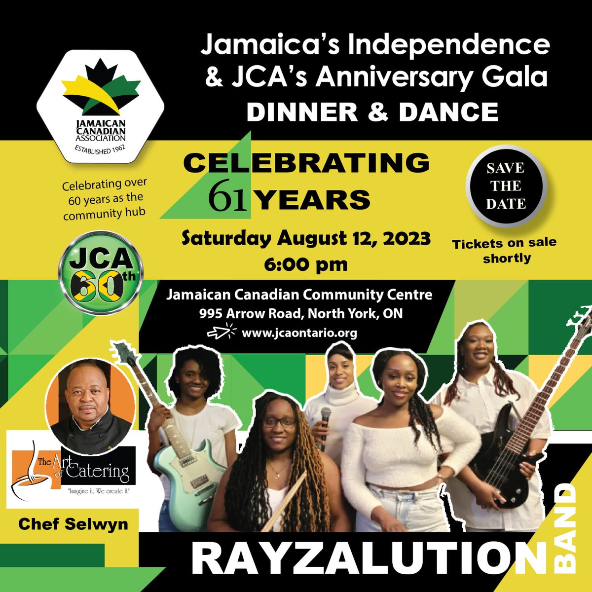 It's that time to get your tickets (🔗 in our bio) to our Annual Independence and Anniversary Gala on August 12th at 6:00pm.

Keynote Speaker: Hon Aston Hall, Associate Chief Justice, Ontario.
Catering: Art of Catering - Chef Selwyn
Music: Rayzalution Band

See you there!