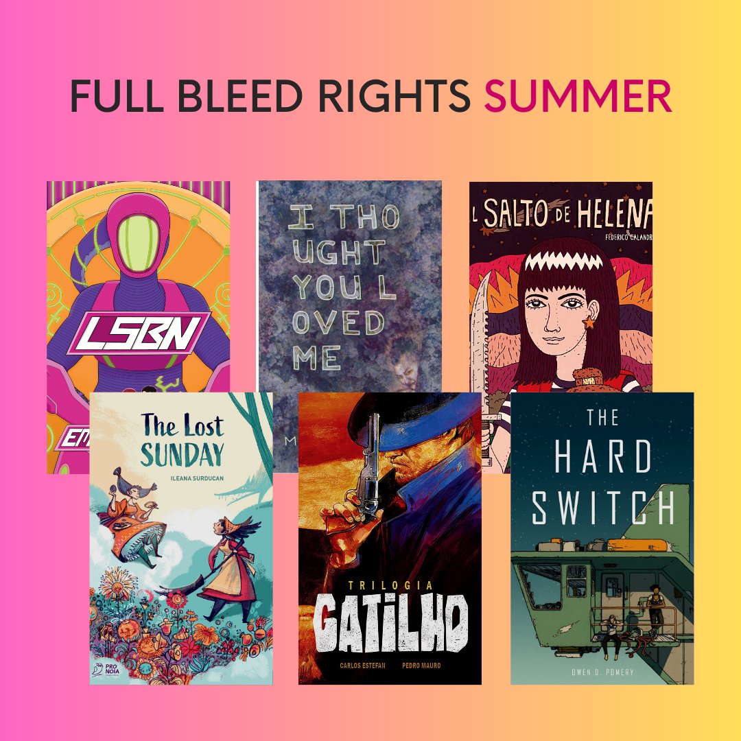 fullbleedrights's tweet photo. Summertime is for Comics! New Rights Catalogue and a Big Anniversary! - https://t.co/e8BBCBgq6r https://t.co/ag3eYMjR4l
