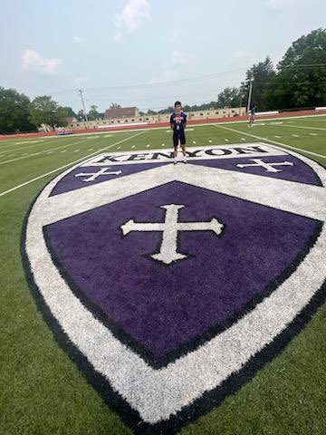 Amazing time @KenyonFootball. Big thanks to @CoachDHyatt for the invite as well as @CoachMcMurray5 @IanMGood for the great visit! Great time learning about one of the top academic institutions in the country.
