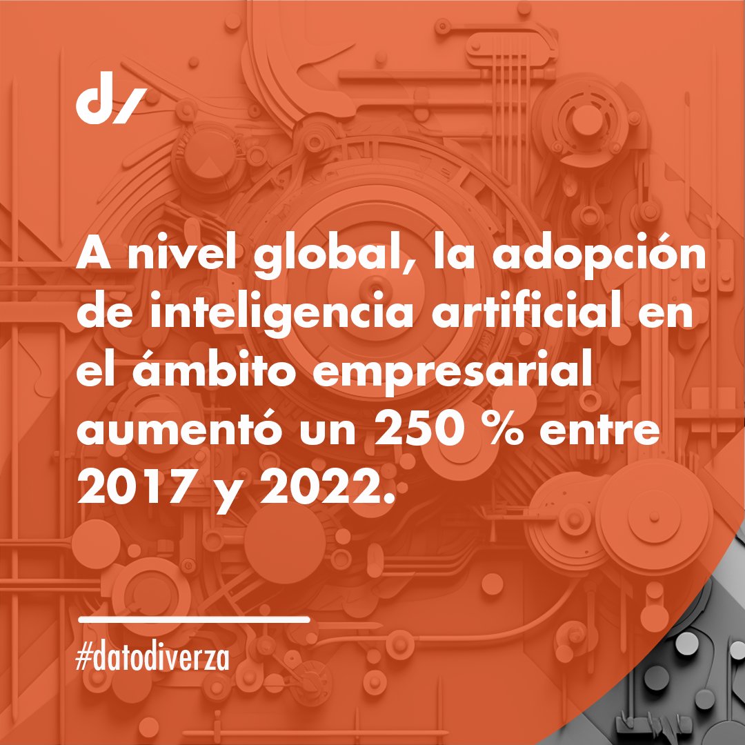 diverza's tweet photo. Las empresas voltean cada vez más hacia las soluciones y servicios con inteligencia artificial. #datodiverza https://t.co/nmoVVpRpOK