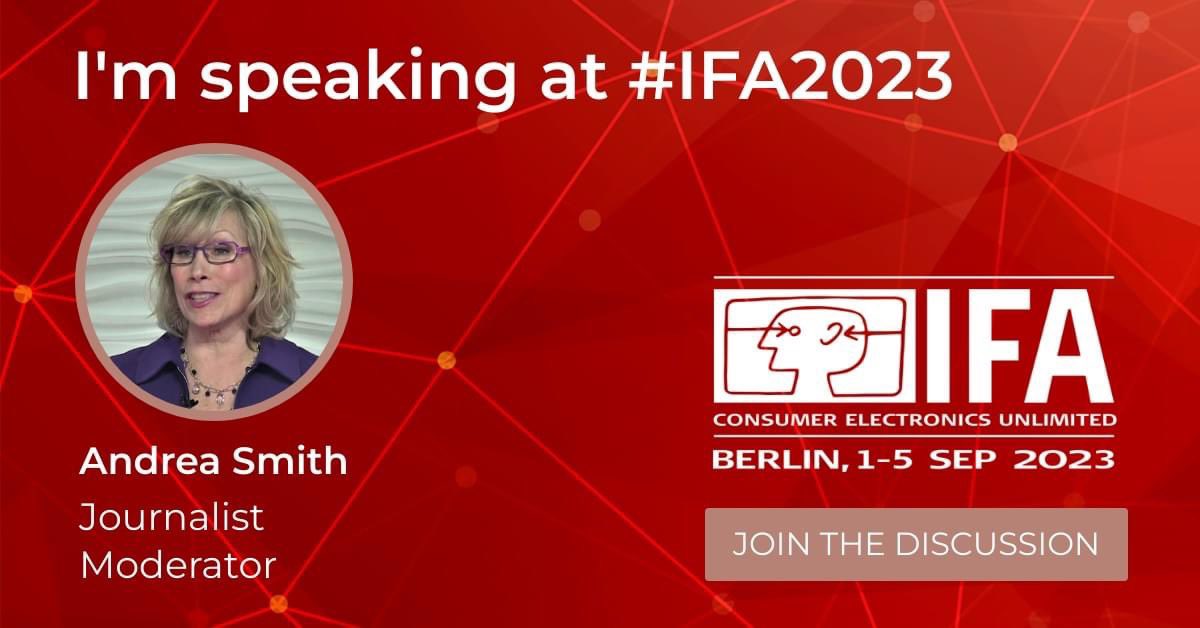 Andrea Smith (@andreasmith) on Twitter photo This is my 10th year covering the IFA Global Consumer Electronics show in Berlin. I'm looking forward to seeing the latest tech innovations as well as participating in a few panels. Let me know if you'll be there! <a href="/IFA_Berlin/">IFA Berlin</a> #ifa2023 #tech #journalist #techgadgets #ifa This is my 10th year covering the IFA Global Consumer Electronics show in Berlin. I'm looking forward to seeing the latest tech innovations as well as participating in a few panels. Let me know if you'll be there! <a href="/IFA_Berlin/">IFA Berlin</a> #ifa2023 #tech #journalist #techgadgets #ifa