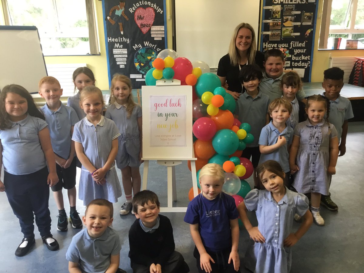 ListerInfants's tweet image. Today we had a special assembly to say thank you and goodbye to Miss Manley who is leaving Lister Infants after 13 years! Miss Manley will be missed by all the children, staff and parents but we wish her lots of luck in her new teaching post. 😁🍀 #Listerfamily #learnersforlife