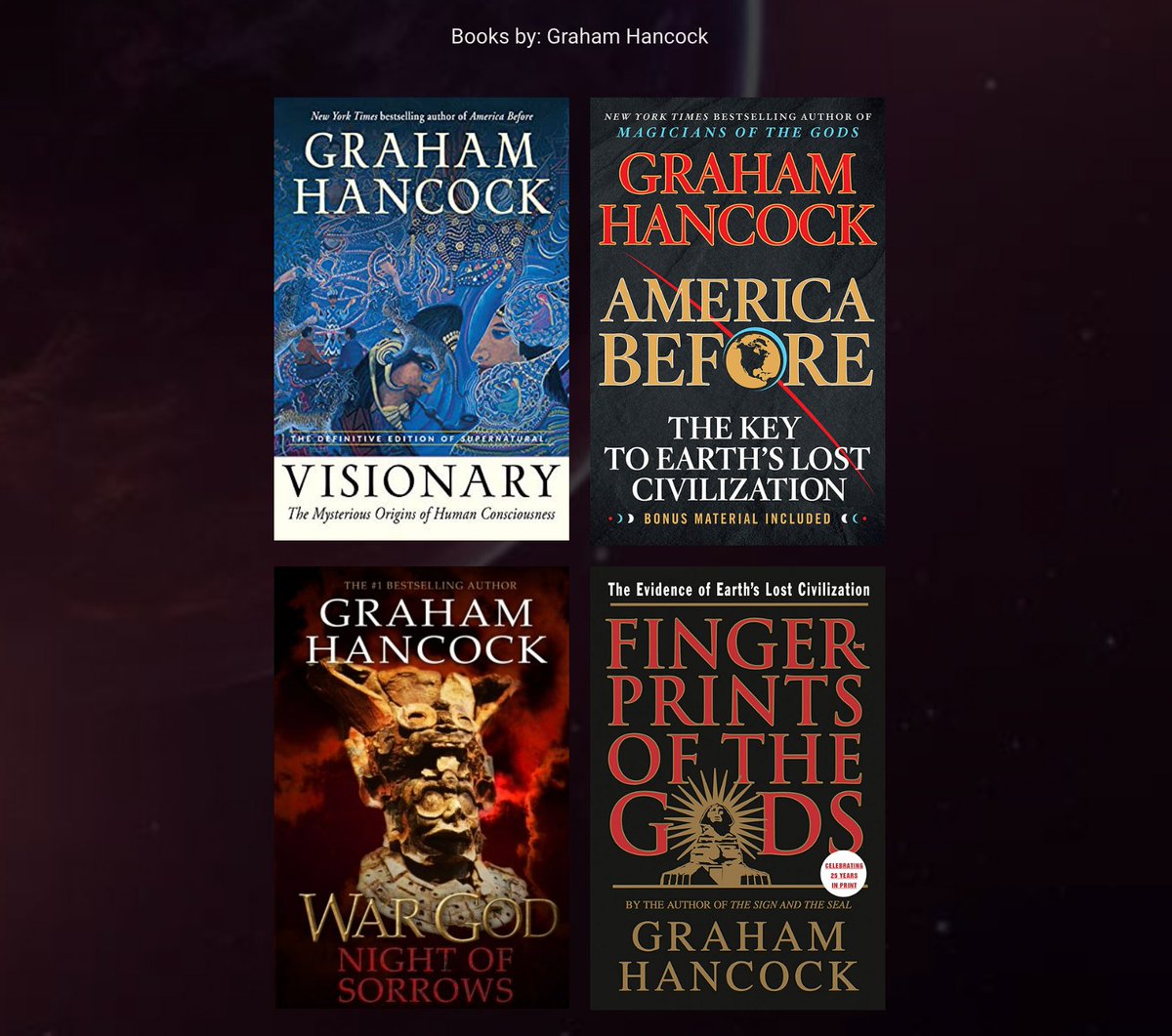 CPAK_Conference's tweet photo. We are honored to have the great Graham Hancock @graham_han as the CPAK 2023 keynote speaker!
https://t.co/99M6RFHUPt
#Graham_Hancock #CPAK #CPAK2023 #AncientKnowledge https://t.co/Hkme4qrLmH