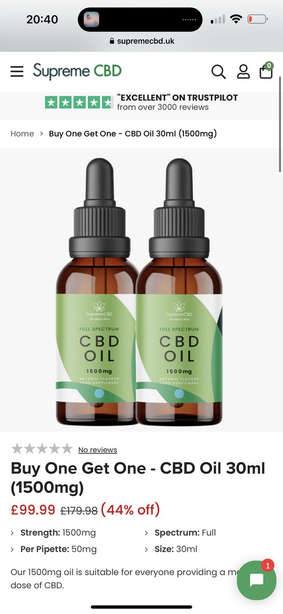 afowler06's tweet image. Retweet this for me please people 🙏🏻 TWO 1500mg oils for £60 today with FREE POSTAGE when using code Fowler40 at checkout supremecbd.uk/collections/cb… this amazing offer and you paying a third of what rival companies charge for FULL SPECTRUM cbd oil made with distillate not isolate 🤩