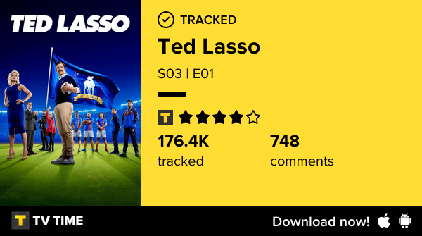 charliemejuto's tweet photo. Ácabo de ver S03 | E01 of Ted Lasso! #tedlasso  https://t.co/fcpDnbG9te #tvtime https://t.co/QVvaVXxOaT