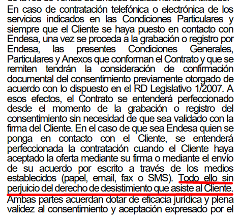 DeVeigue's tweet photo. @EndesaClientes Un mes tras solicitar el cambio a Endesa de cuatro suministros de empresa y atrapado, obligado a seguir pagando la tarifa de la que huía, sin derecho a contratar con nadie más ni cancelar el alta ya que, el contrato habla de un derecho que, al parecer, no existe. https://t.co/PfkZP2qJHL