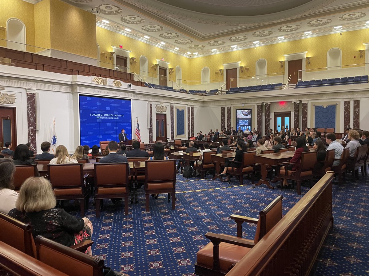 EMKInstitute's tweet photo. It was a pleasure hosting #MAStatehouse legislative interns to hear remarks from @PatrickMOConnor, a panel event with @WBURSteve, @AlisonKuznitz &
@BillForry, and participate in our award-winning Senate Immersion Module program to draft, debate & vote on a piece of legislation. https://t.co/DKAGPjz6UY